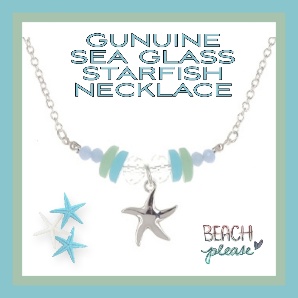 Sale ANTIQUED SILVER STARFISH SILVER NECKLACE